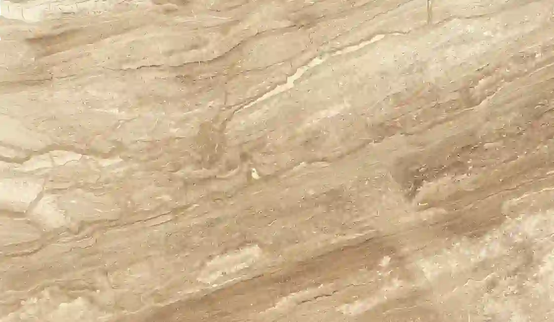Бежевый мрамор с прожилками и вкраплениями коричневого цвета. Страна добычи: Италия.